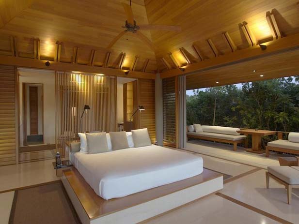 Relaxing honeymoon suite in Amanyara. Photo by George Graymore