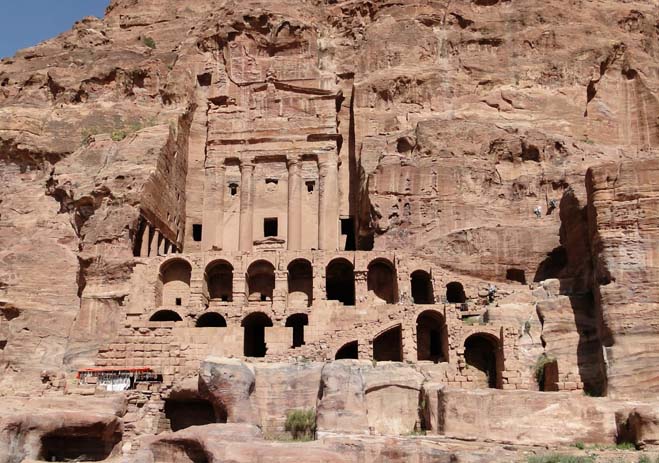 The Royal Tombs, Petra, Jordan. Photo by wikimedia