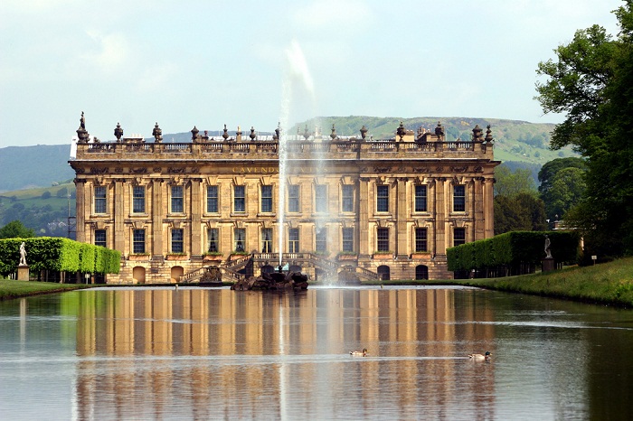 Chatsworth House is situated in Derbyshire among the beautiful Peak District. Photo by John Dalkin flickr