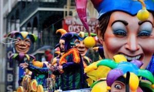 Mardi Gras celebration parade. Photo by nydailynews.com