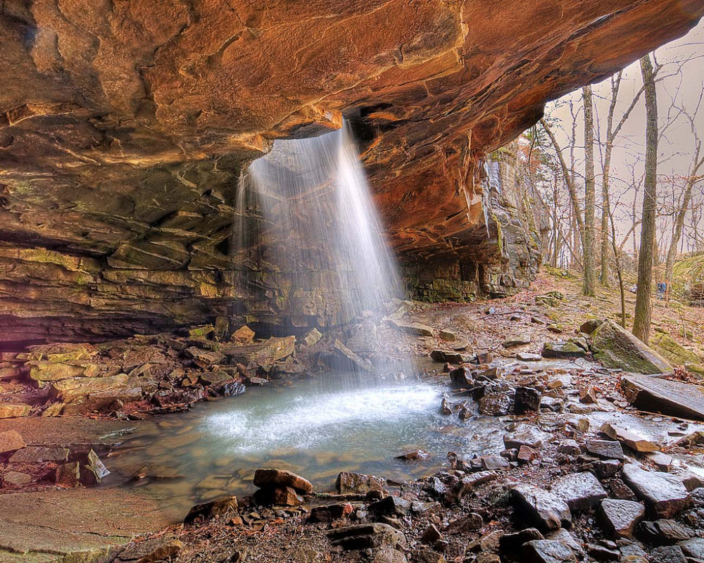 The best waterfalls: The Glory Hole waterfall in Arkansas is truly unique in its formation. Photo by va1940, flickr