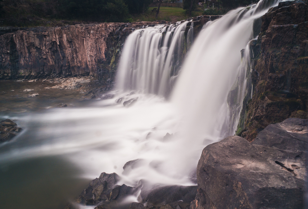 visit the Bay of Islands in New Zealand: Haruru Falls which is part of the Waitangi River. Photo by benjohnlamb, flickr