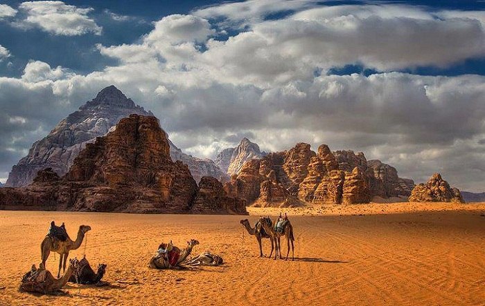 Take a camel trek in Wadi Rum desert, Jordan. Photo by blogspot.com