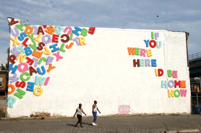 Street art brightens up the city of Philadelphia, USA. Photo by neighborhood-love.com