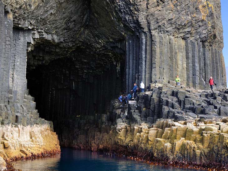 Take a walking tour on Staffa Island to visit Fingals Cave up close. Photo by businessinsider.com