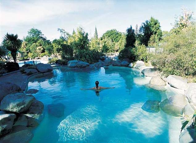 Hanmer Hot Springs in New Zealand. photo via newzealand